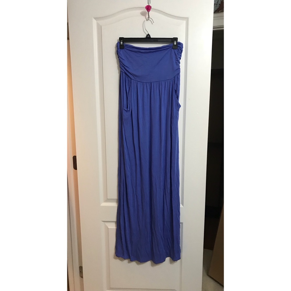 Strapless maxi